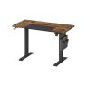 Elektrinis reguliuojamo aukščio rašomasis stalas 60x120x120cm., juodos/rudos spalvos