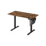 Elektrinis reguliuojamo aukščio rašomasis stalas 60x120x120cm., juodos/rudos spalvos
