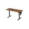Elektrinis reguliuojamo aukščio rašomasis stalas 60x140x120cm., juodos/rudos spalvos