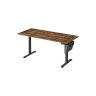 Elektrinis reguliuojamo aukščio rašomasis stalas 70x160x120cm., juodos/rudos spalvos