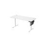 Elektrinis reguliuojamo aukščio rašomasis stalas 70x160x120cm., baltos/pilkos spalvos