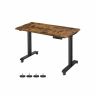 Reguliuojamo aukščio elektrinis rašomasis stalas 140 x 70 cm, vintažinės / juodos spalvos