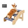 Mediniai laiptai augintiniams VEVOR ZD-25DOG01, 3 pakopų, 580 × 430 × 380 mm