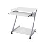 Mobilus stalas Z formos LCD811W, baltas