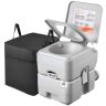 Nešiojamas tualetas VEVOR Air pump20L, 20 l atliekų bakas, 43,5 × 35,5 × 43 cm