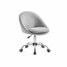 Reguliuojamo aukščio minkšta biuro kėdė, pilkos spalvos