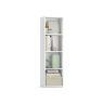 VASAGLE Custos bookshelf, 3 tiers, White, 30 × 106 × 24 cm