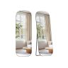 SONGMICS free-standing full-length mirror, rounded corners, 160 × 50 cm