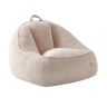 Pouf Mark Adler Comfy 4.0, with backrest, Beige, 23 × 43 × 43 cm