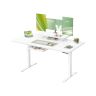 VASAGLE LSD154WB01 adjustable height desk, with drawer, 140 × 70 × 72–120 cm