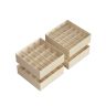 Rinkinys iš 4 drabužių laikymo organizatorių 30x30x10cm., smėlio spalvos