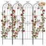 Sodo grotelės VEVOR EKHPJ220-4, 4 vnt, Juoda, 52,5 × 220 cm