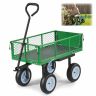 Sodo vežimėlis VEVOR TC-500, Su sėdyne, Žalia, 86 × 46 × 22,5 cm