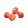Hantelių rinkinys 2 x 1 kg, oranžinės spalvos