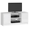 TV staliukas RTV K120, blizgios baltos spalvos