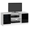 TV staliukas RTV K120, baltos/juodos spalvos