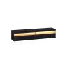 Тумба под телевизор VASAGLE LTV133B02, навесная, Чёрный, 147 × 35 × 30 см