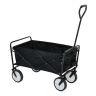Turistinis transportavimo vežimėlis TYRS, 145 l talpos, juodas, 50 × 59 × 88 cm