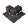 Sujungiamos plastikinės terasos plytelės, 54 vnt., 12"x12", tamsiai rudos