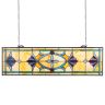 Tiffany stiliaus vitražo lango plokštė, 813x250 mm, pakabinama