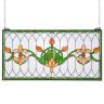 Vitražo lango plokštė, 810x433 mm, tiffany stiliaus, pakabinama