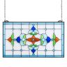 Tiffany stiliaus pakabinama vitražo lango plokštė, 664x402 mm