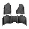Автомобильные коврики для Dodge Ram 1500/2500/3500 Crew Cab, 3 шт., TPE, черные.