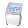 Komercinė ledų vitrina šaldiklis, 154 L, mobilus, balta