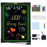 LED rašymo lenta su apšvietimu, 40x30 cm, trinama
