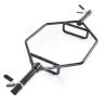 Trap bar hex štanga 50 mm, 360 kg, juoda, jėgos treniruotėms