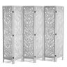 Medinė 6 panelių sulankstoma kambario pertvara, 170 cm aukščio