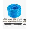 Oro kompresoriaus vamzdynų rinkinys, 200 pėdų, hdpe-aliuminis, mėlynas
