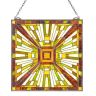Vitražo lango plokštė, 501x527 mm, tiffany stiliaus, pakabinama