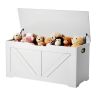 Vaikiškas daiktadėžės suoliukas VEVOR ZD-25X03, be atlošo, Balta, 99 × 48 × 39,5 cm
