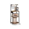 Kitchen shelf VASAGLE KKS013KD02, 4-tier, brown/black, 45 × 140 × 40 cm