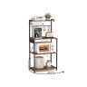 Kitchen shelf VASAGLE KKS014K02, 4-tier, brown/black, 60 × 140 × 40 cm