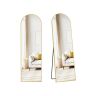 SONGMICS Full-Length Curved Mirror, Free-Standing, Gold, 150 × 40 cm
