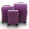 Lagaminų rinkinys Barut, 3 vnt., violetinės spalvos