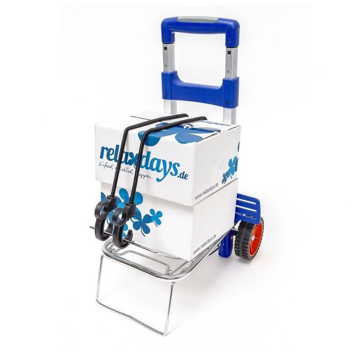 Vėžimėlis sunkiems kroviniams 93x30x36cm., mėlynos/sidabrinės spalvos
