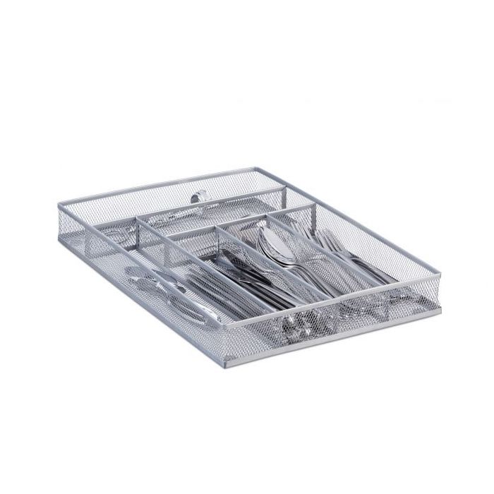 Stalo įrankių padėklas 5.2x29x41cm., sidabrinės spalvos