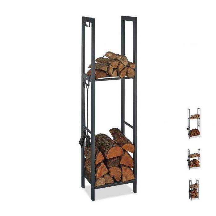 Stovas malkoms 150x40x30cm., tamsiai pilkos spalvos