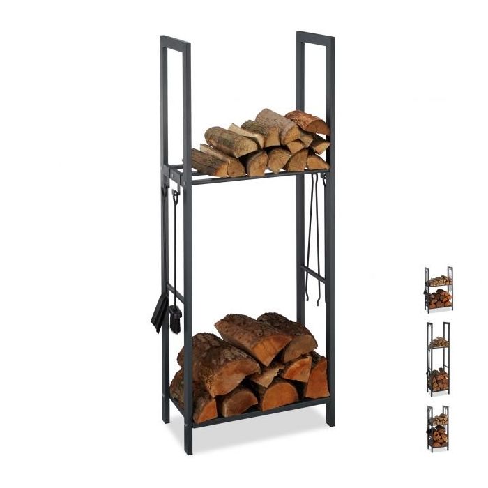 Stovas malkoms 150x60x30cm., tamsiai pilkos spalvos