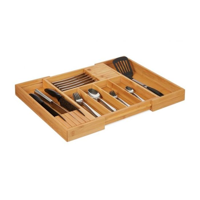 Stalo įrankių padėklas 5x33x43cm., šviesiai rudos spalvos