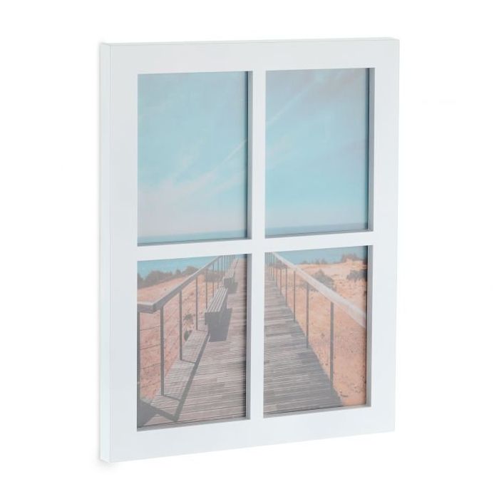 Koliažas 4 nuotraukų 44x33,5x3cm., baltos spalvos