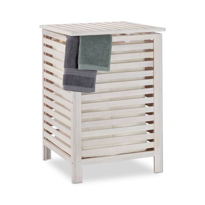 Корзина для белья 65,5x45x45 см, 52 л, белая