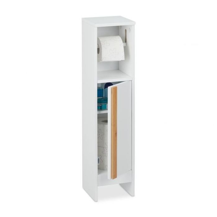 Tualetinio popieriaus laikiklis 75,5x18,5x18,5cm., šviesiai rudos/baltos spalvos