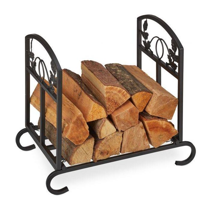 Stovas malkoms 44,5x51x32cm., juodos spalvos