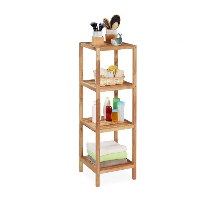 Pastatoma virtuvės lentyna 111x36x36cm., šviesiai rudos spalvos