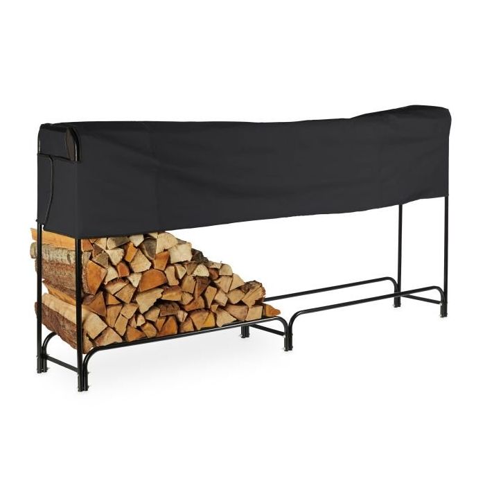 Stovas malkoms 122x250x30cm., juodos spalvos
