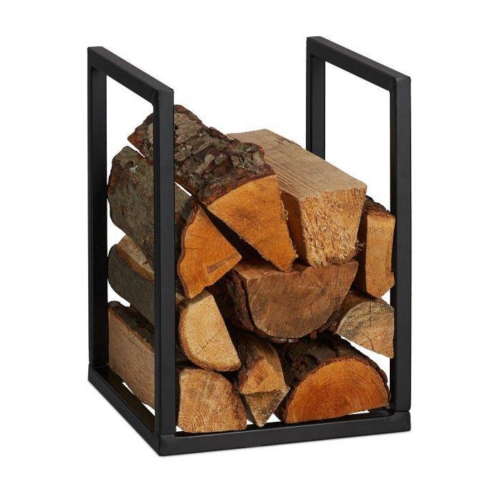 Stovas malkoms 40x30x30cm., juodos spalvos